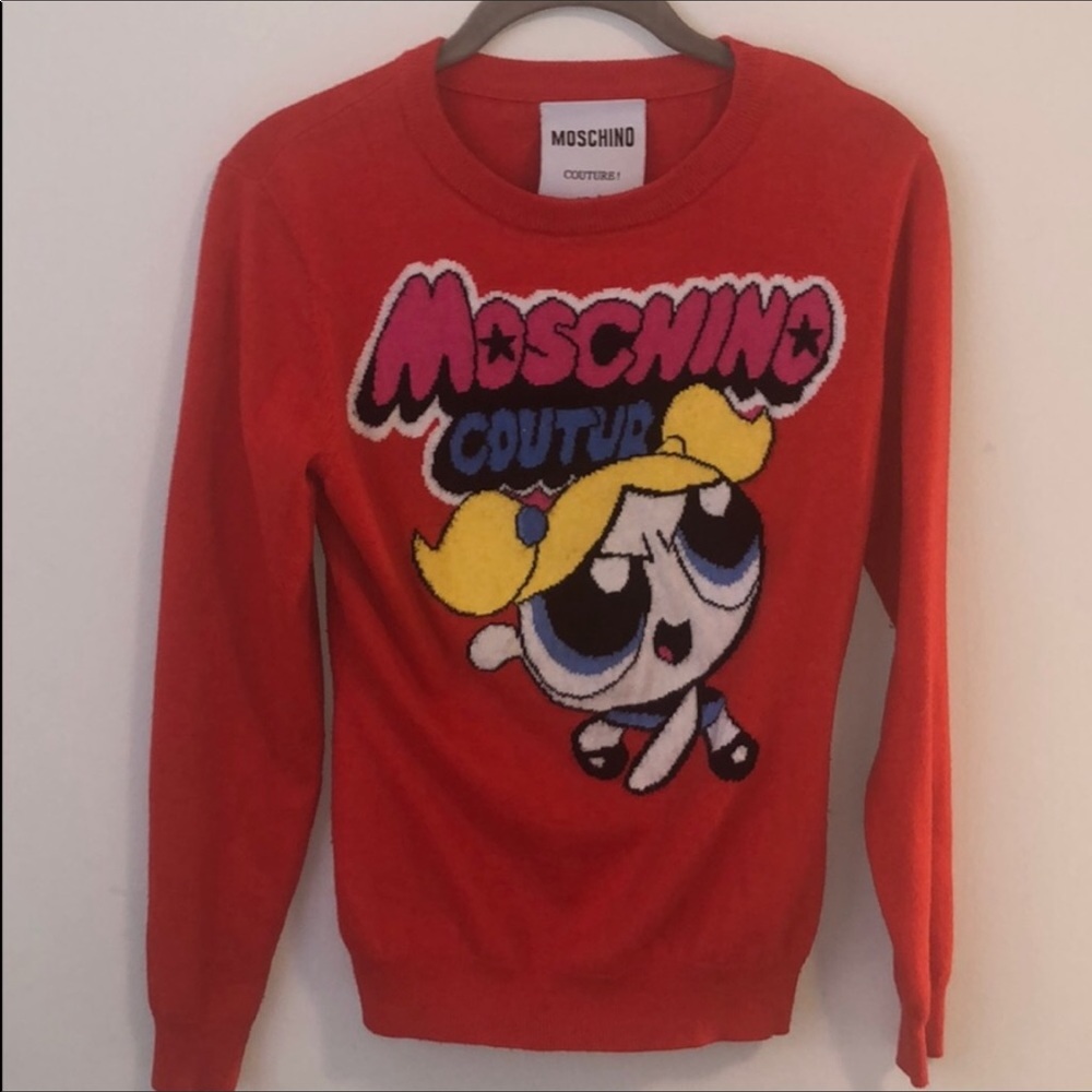 Moschino powerpuff girl red sweater
